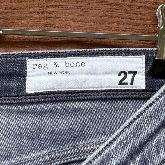 RAG & BONE Nina High Rise Ankle Skinny Jeans. Gray, Stretch. Sz 27, EUC - Picture 8 of 13